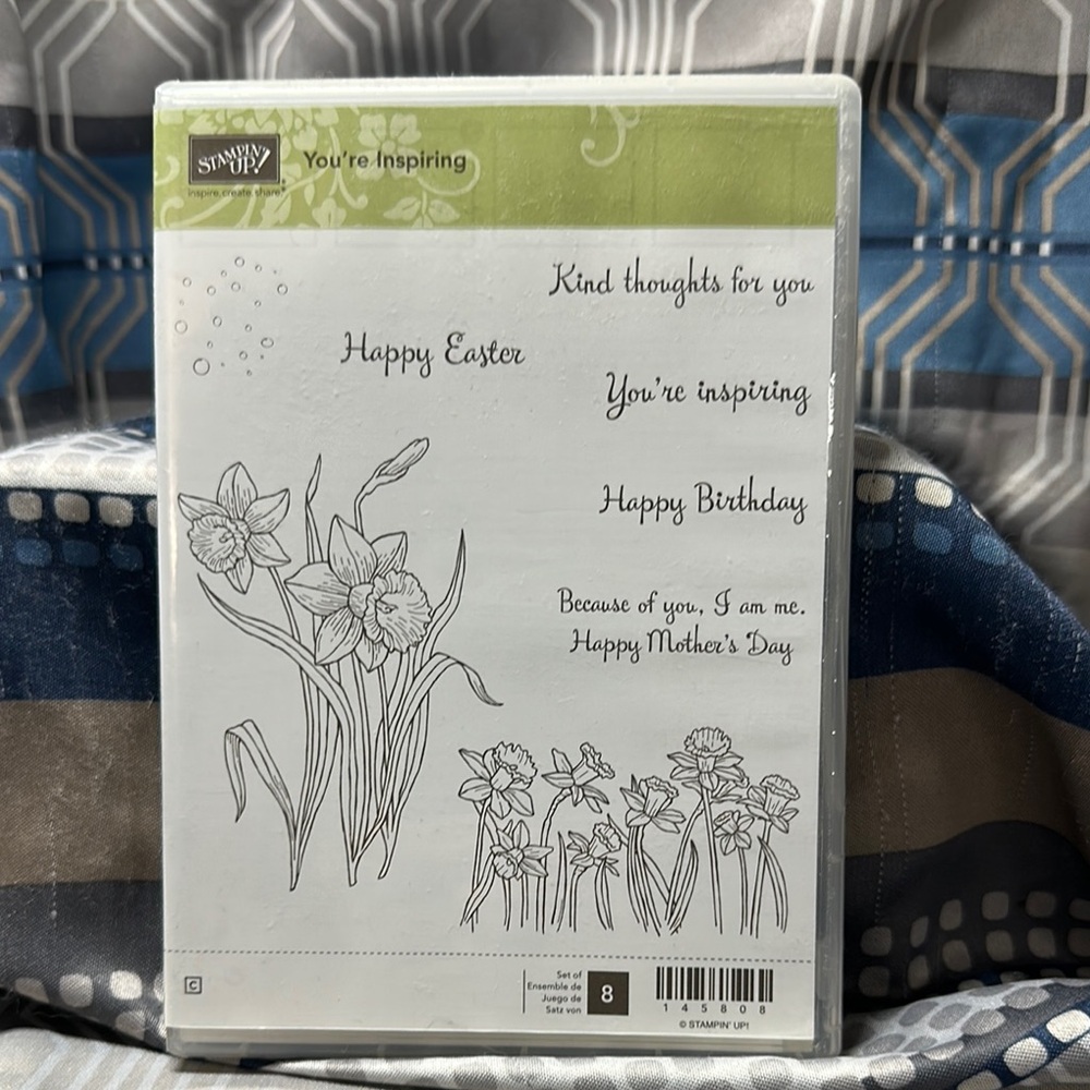 Stampin' Up! Black Floral Design Stamps